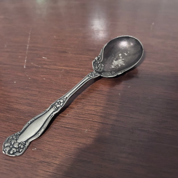 Vintage Wn. Roger’s & Son “Arbutus” pattern silver plate sugar spoon - preloved - Picture 5 of 9